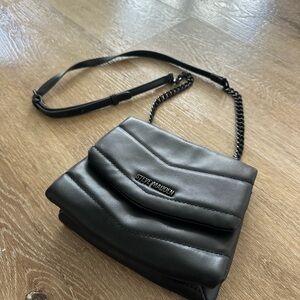 Steve Madden Black Crossbody Bag with Chain Strap